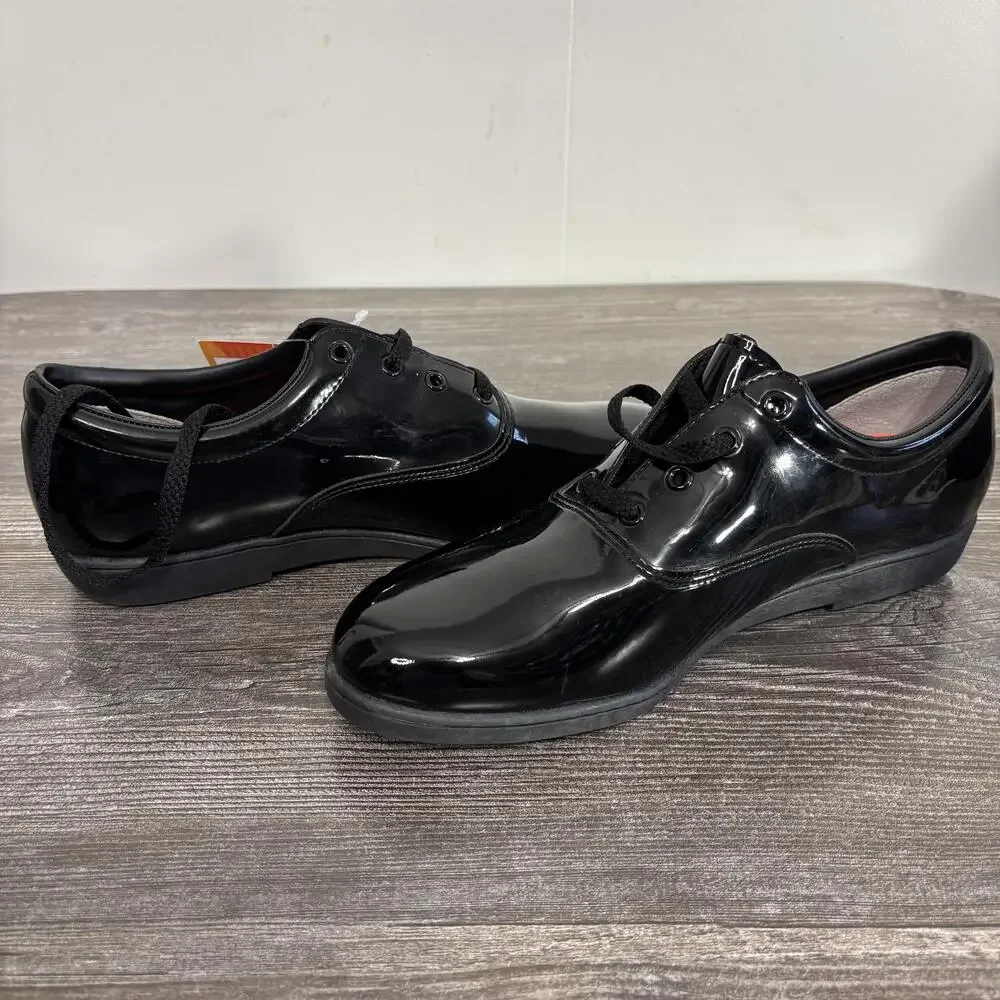 Dinkles Shoes Mens 9 Womens 11 Black Synthetic Derby Marching Band Dress Lace Up